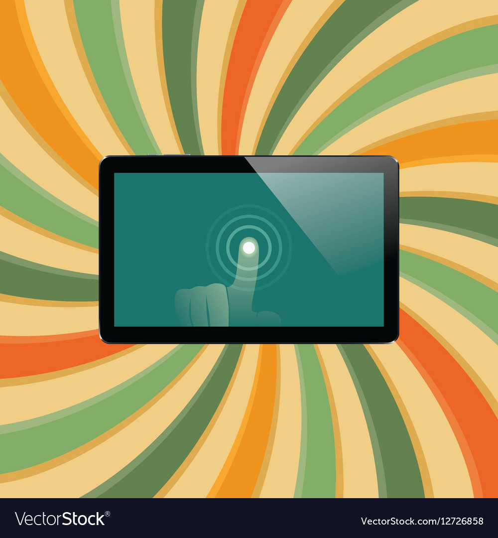 Digital tablet with shiny sensor screen touch