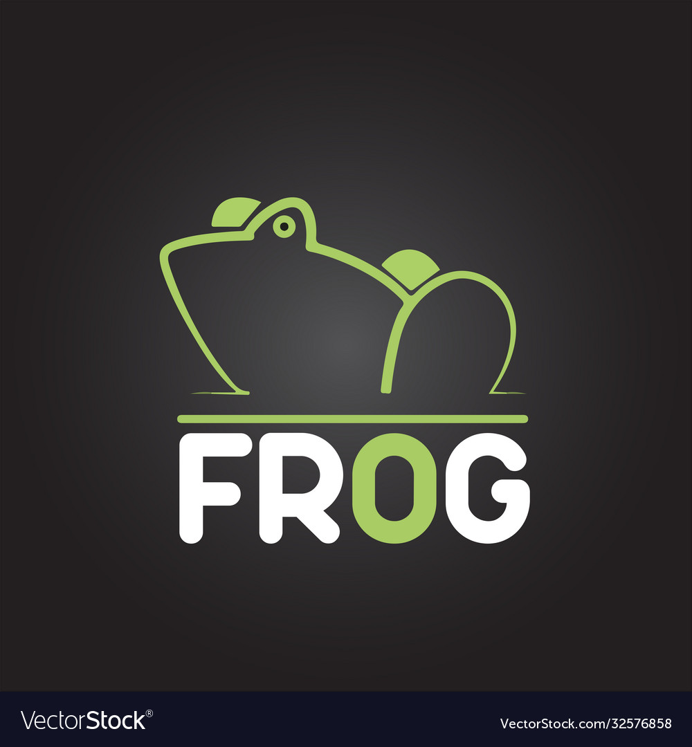 Frog logo icon design background