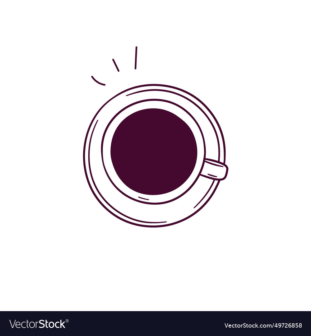 Hand gezeichnet von Kaffee-Ikone doodle Skizze