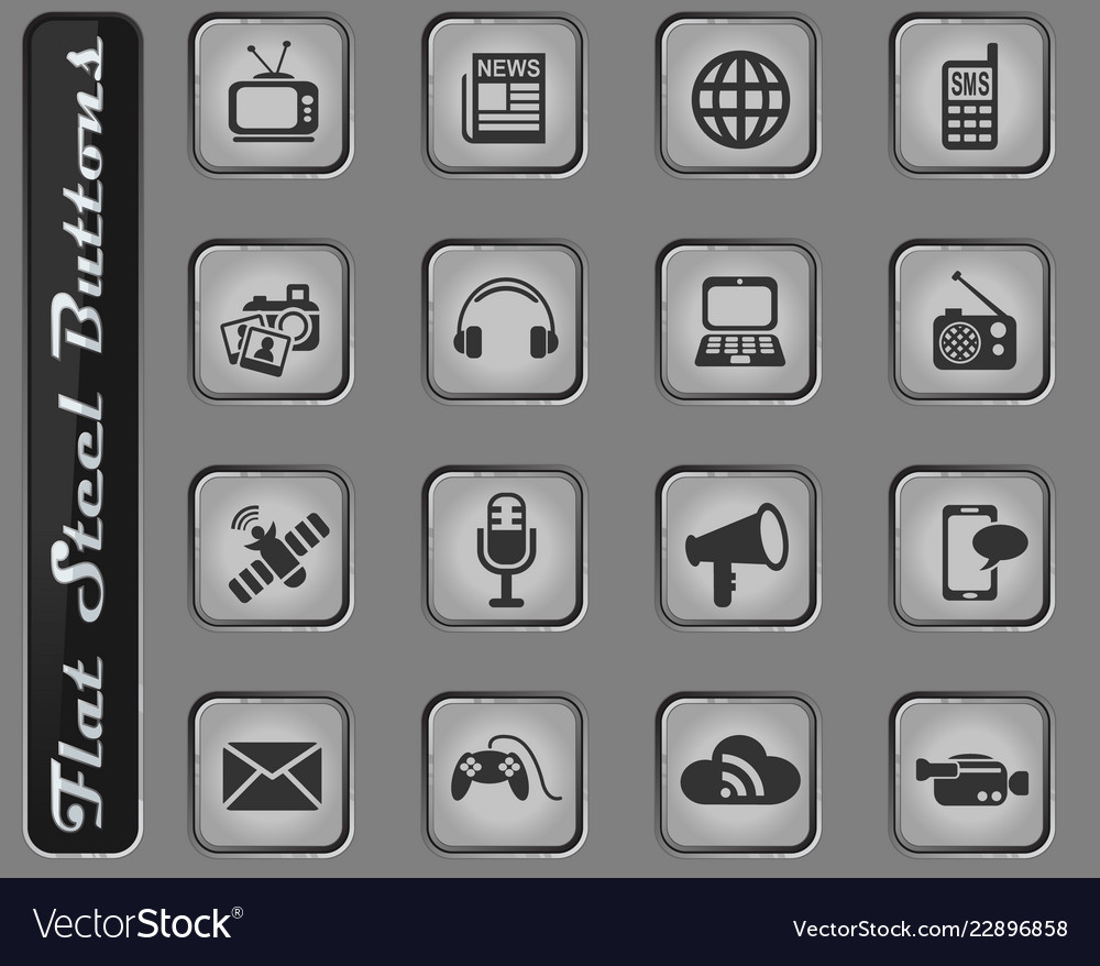 Media icon set