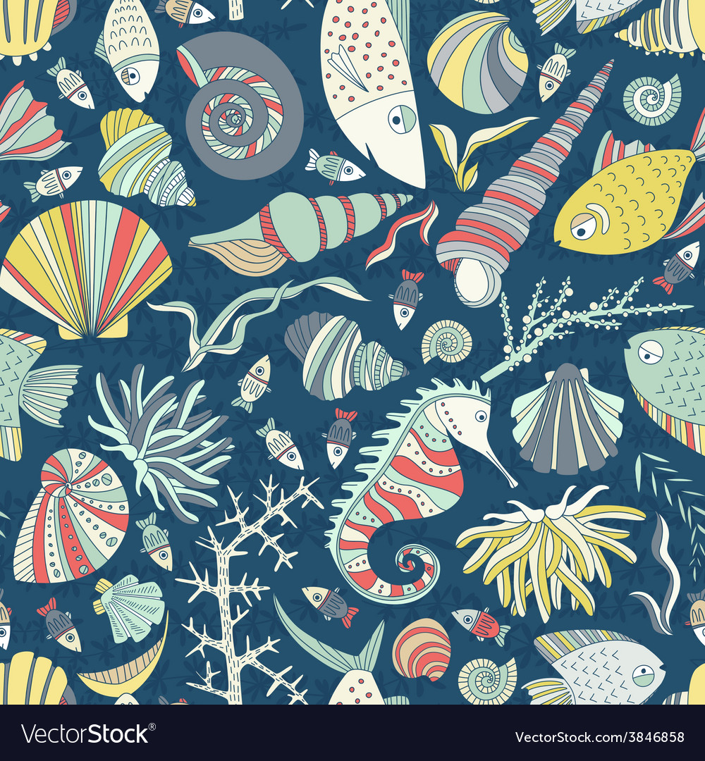 Ocean Seashell Pattern