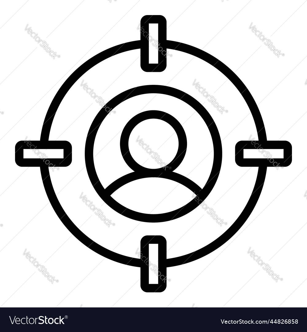 Target user icon interface as a simple sign