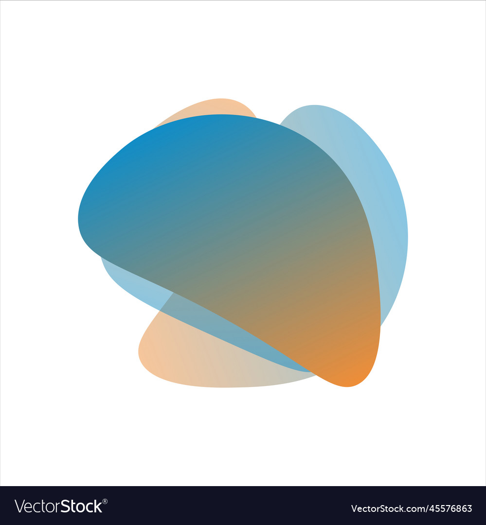 Blob gradient design vector image Blob gradient design