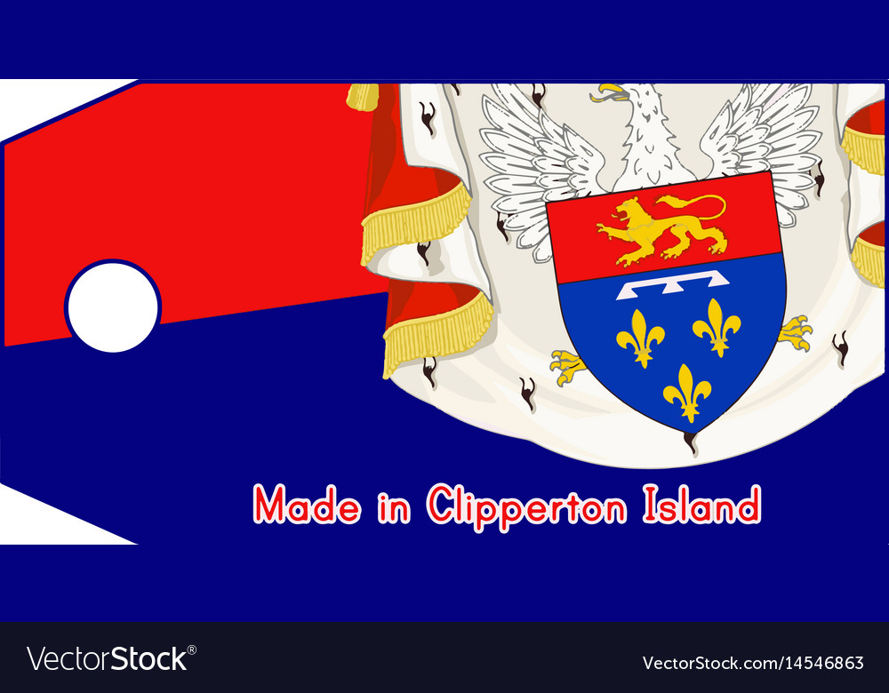 Clipperton island flag on price