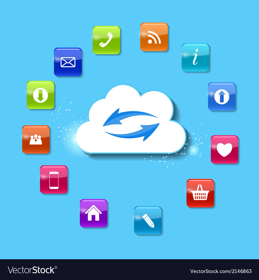 Cloud computing concept