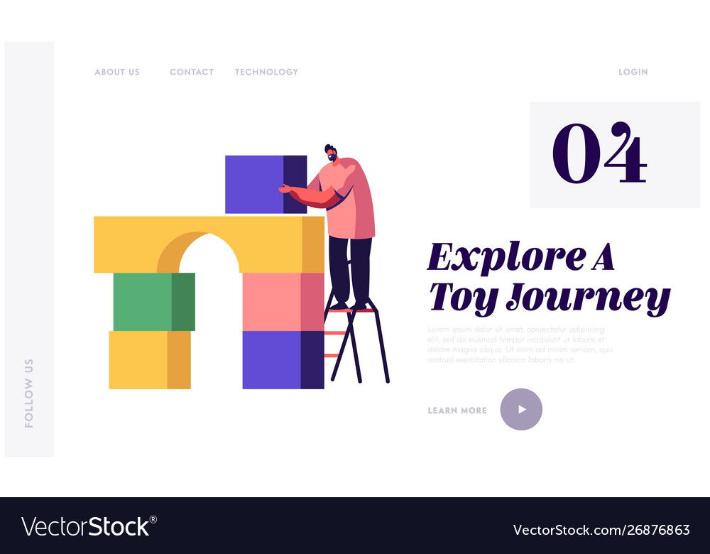 Colorful Constructor Blocks Website