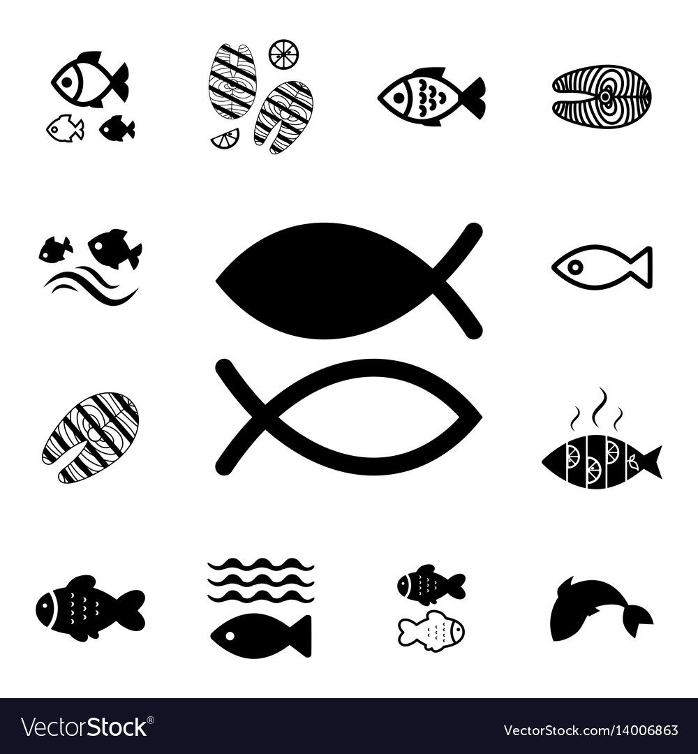 Fish icon isolated