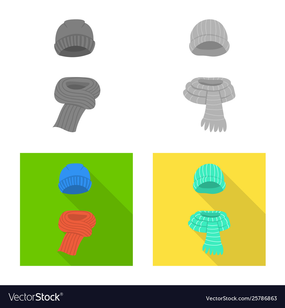 Isolated object clothes and texture symbol set