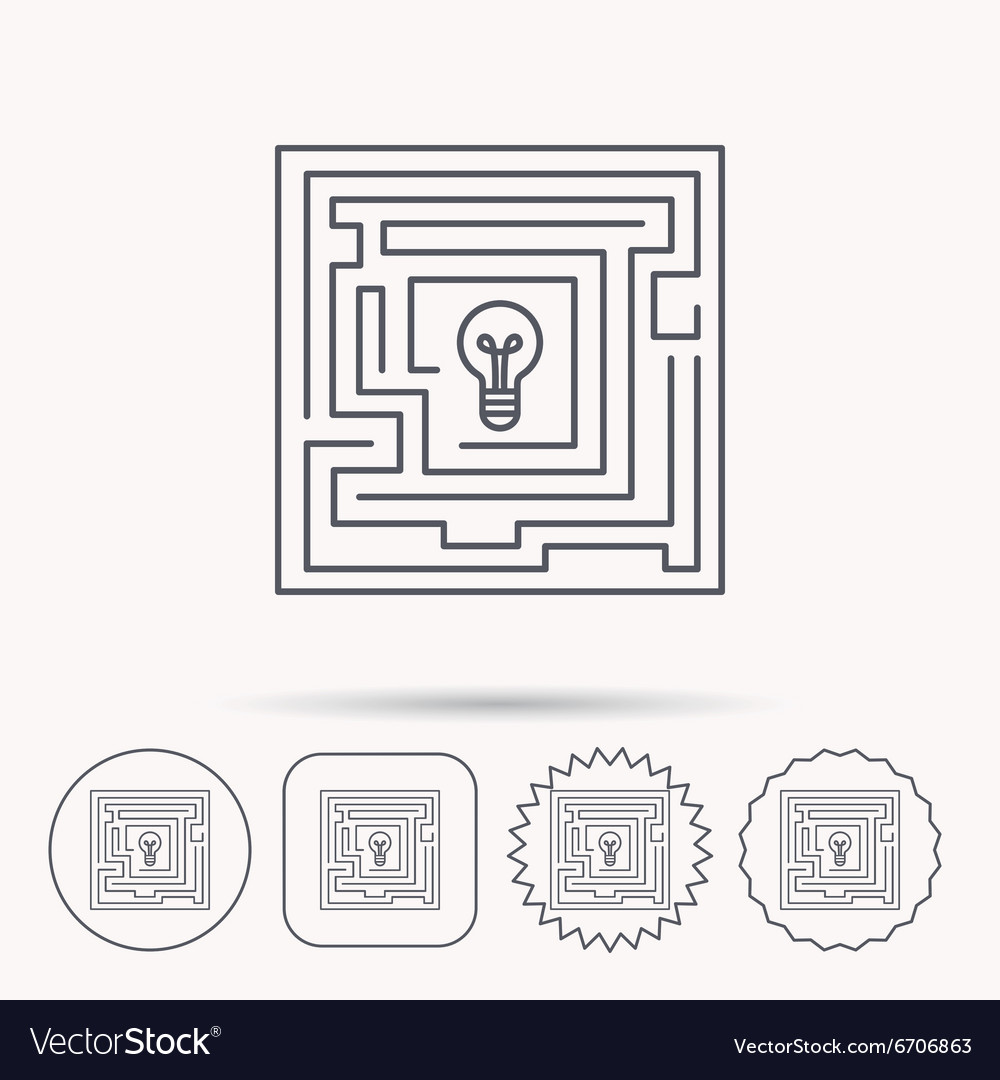 Labyrinth icon problem challenge sign