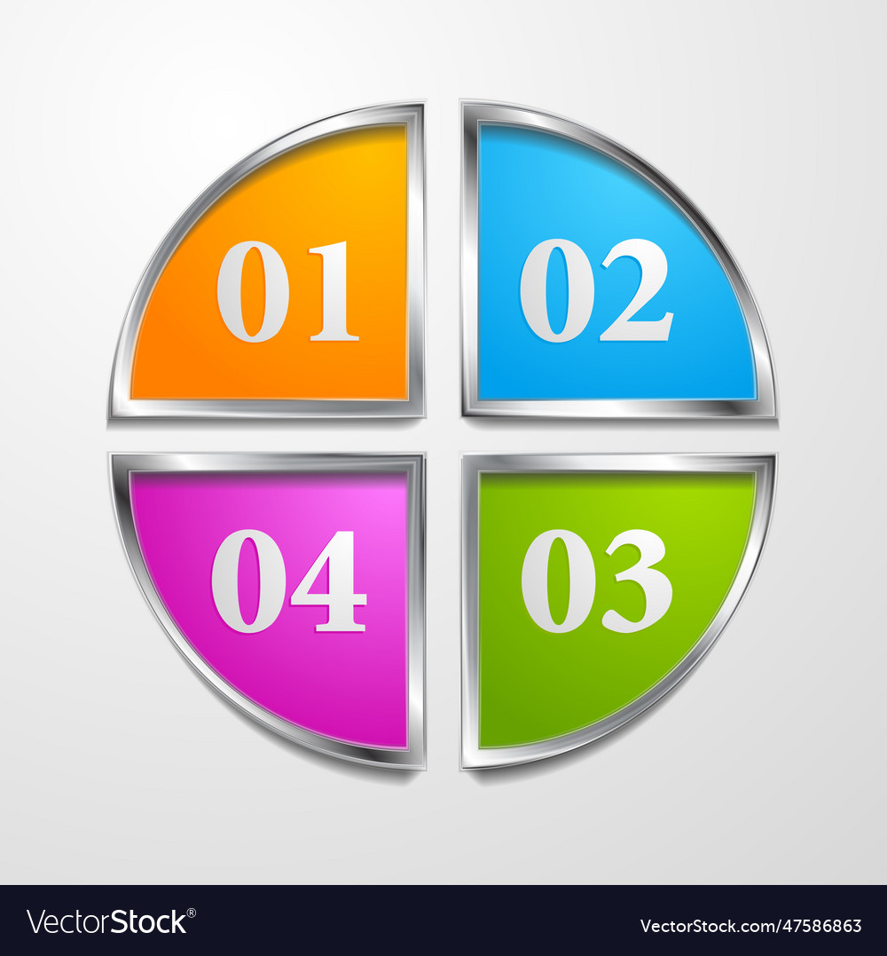 Multicolored tech design template
