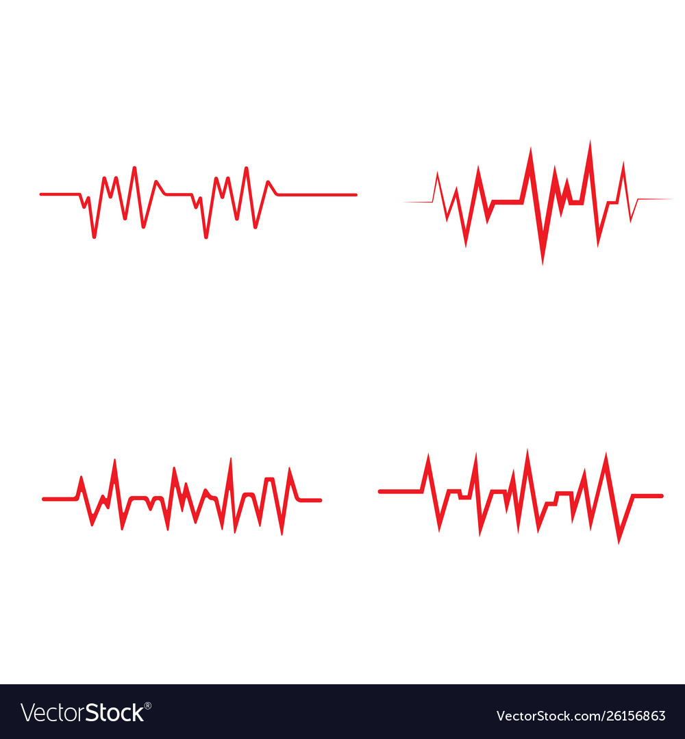 Pulse line template red