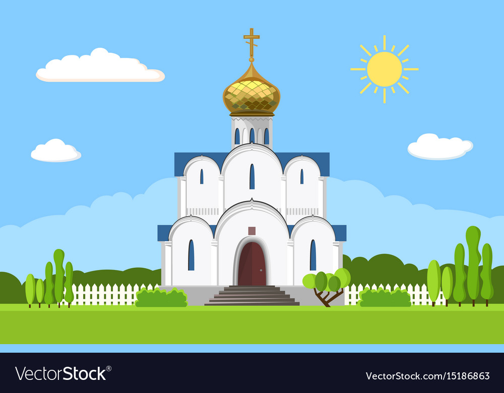 russian-orthodox-church-icon-isolated-on-white-vector-image