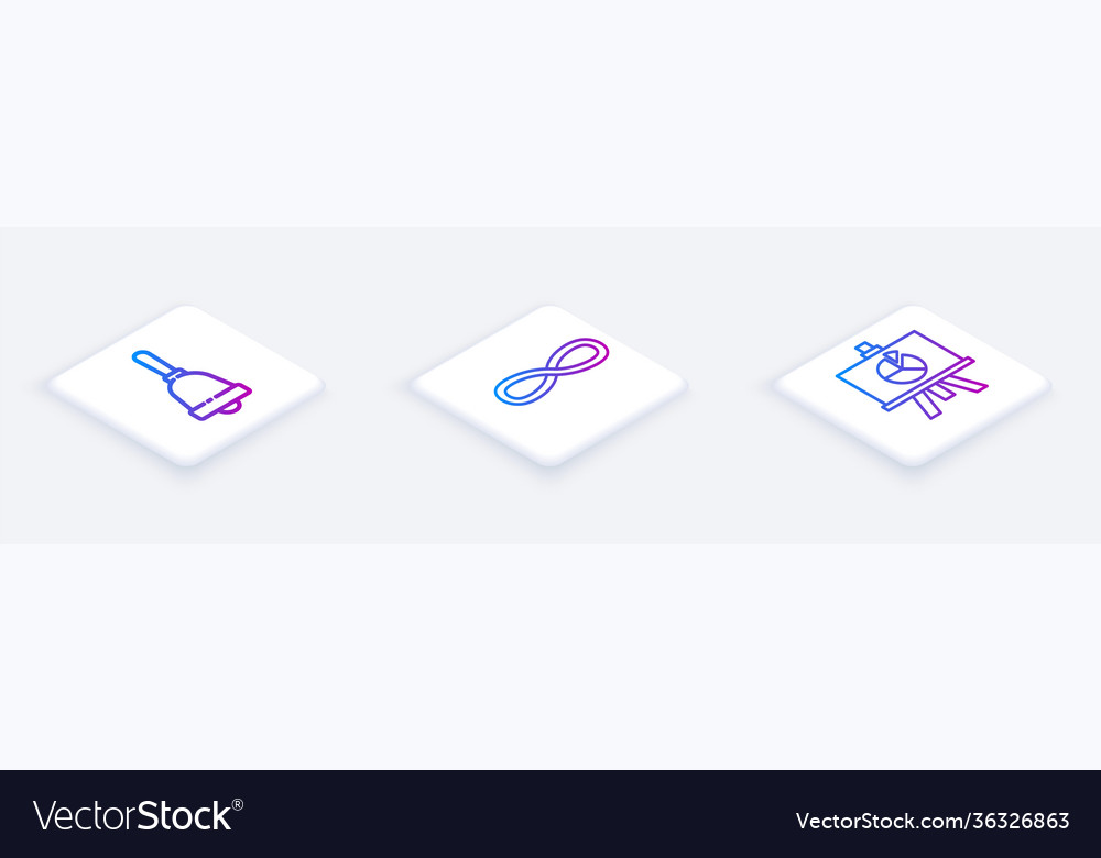 Set isometric line test or exam sheet function Vector Image Set isometric line test or exam sheet function
