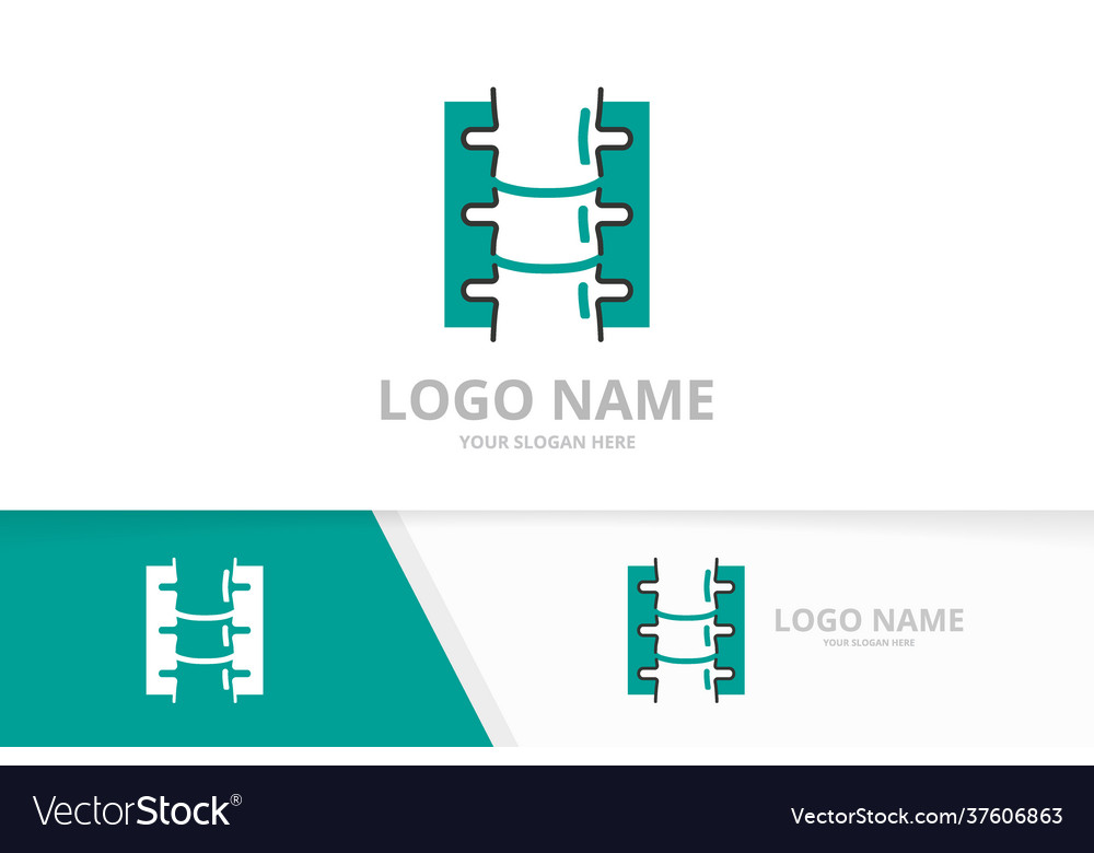 Spinal diagnostische Zentrum Logotyp Design Spine vector image Spinal diagnostische Zentrum Logotyp Design Spine