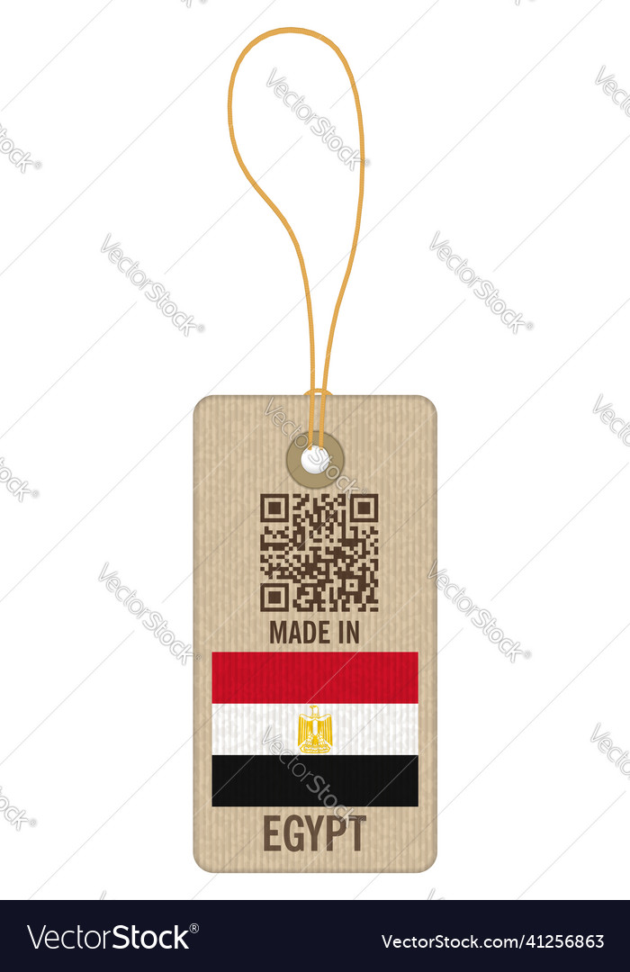 Tag made in egypt Royalty Free Vector Image - VectorStock