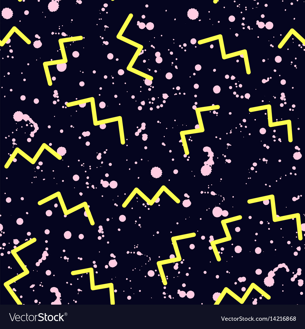 Abstract seamless pattern in the style of memphis