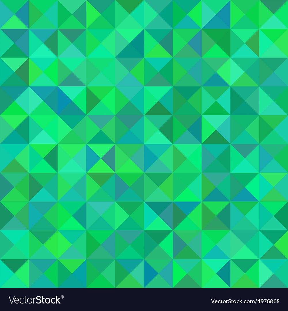 Abstract triangular green pattern or background