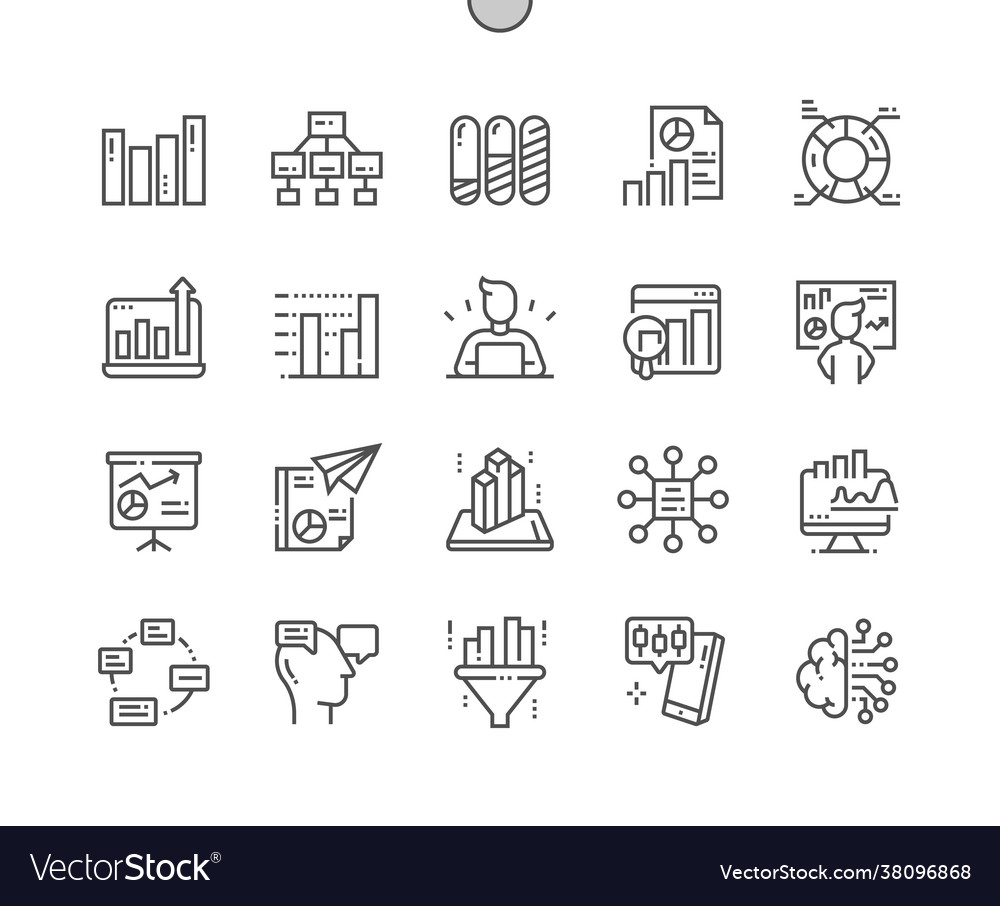 Analyse-Algorithmus Prozess filtern Bericht vector image Analyse-Algorithmus Prozess filtern Bericht