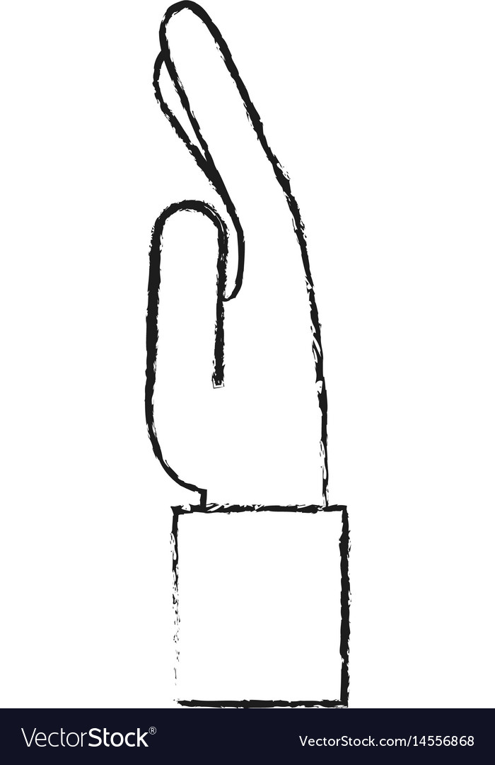 Hand Side View Drawing