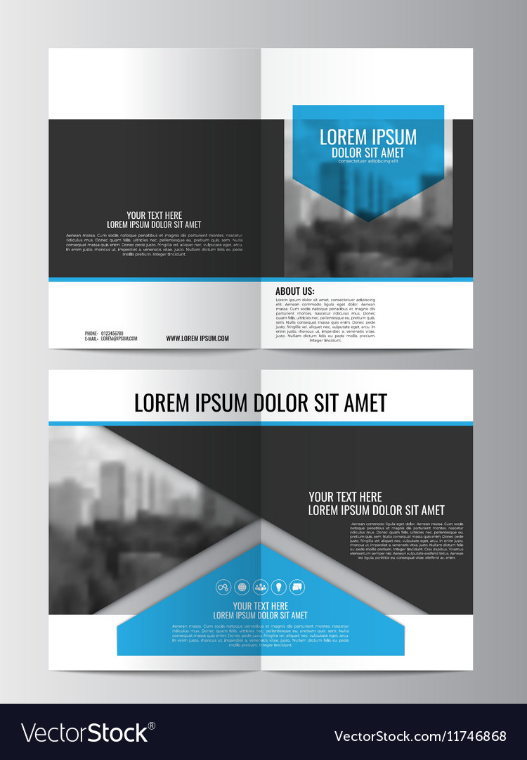 Brochure template can be used for magazine cover