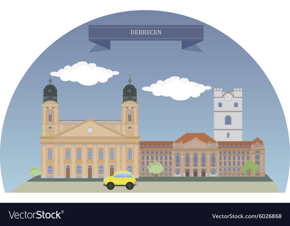 Debrecen Royalty Free Vector Image - VectorStock