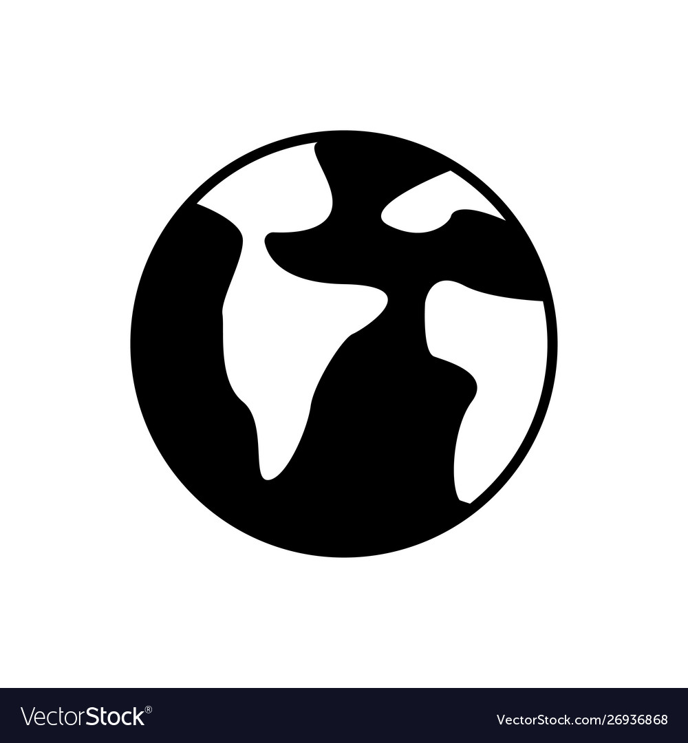 Globe and earth planet web icons in line style