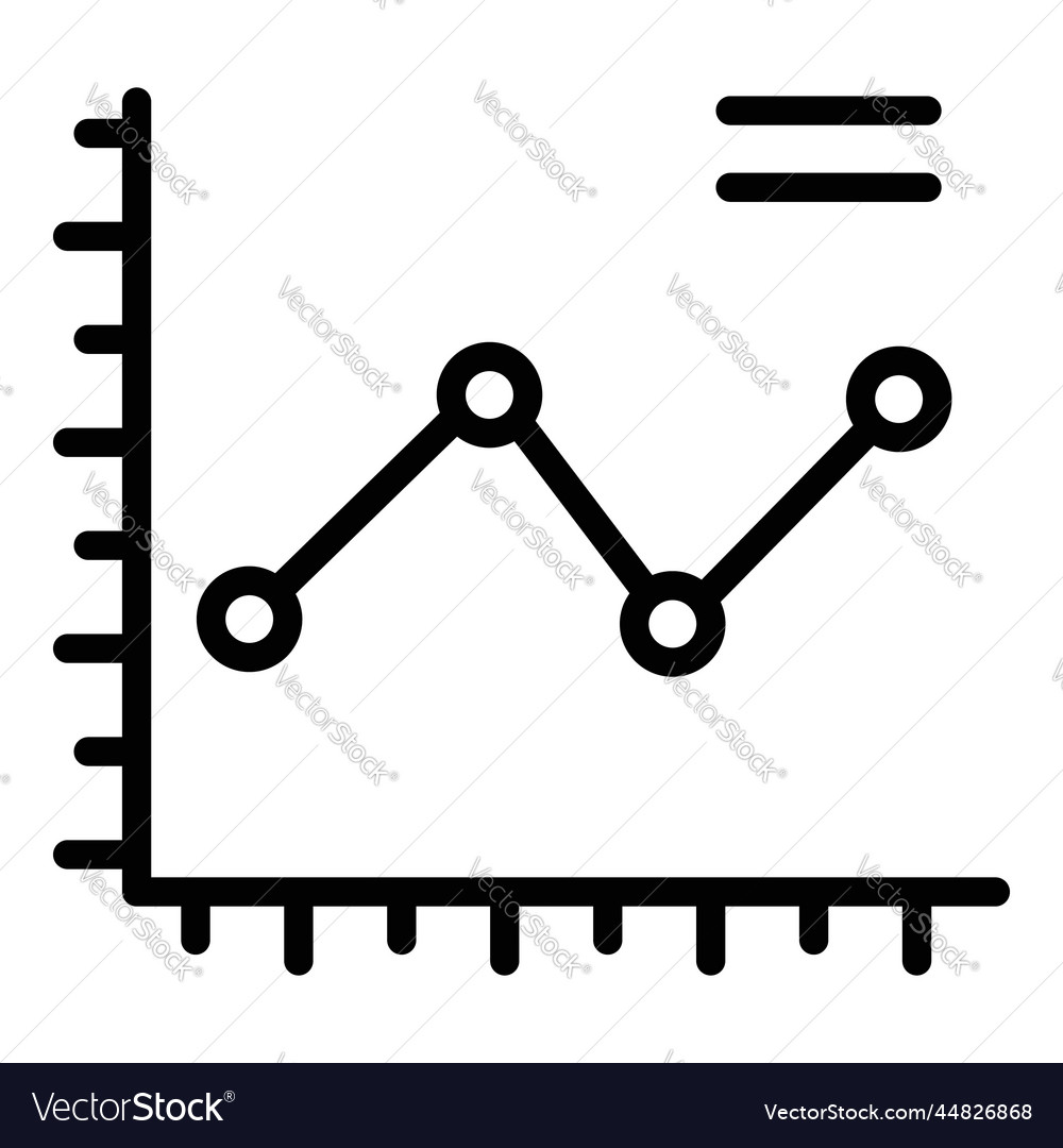 Graph icon user interface as a simple sign