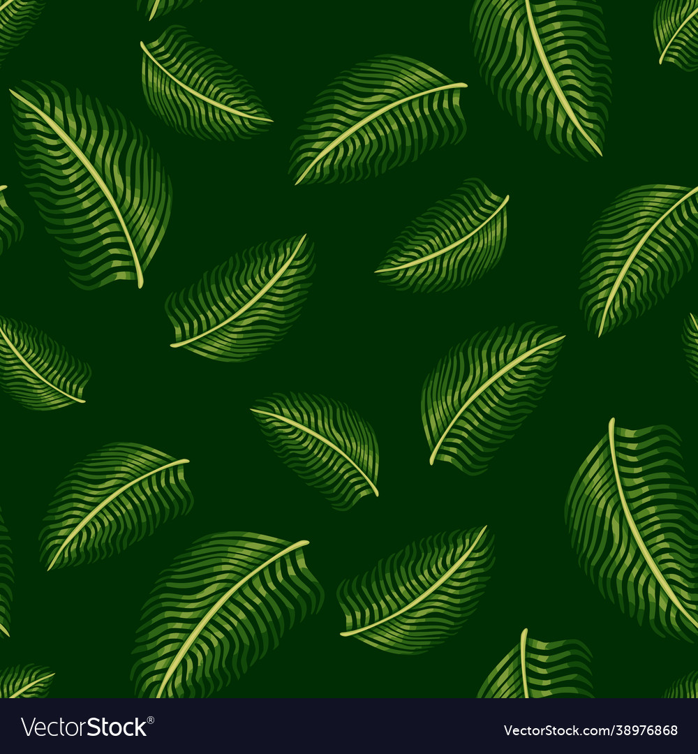 Random seamless pattern with green abstract fern Vector Image Random seamless pattern with green abstract fern