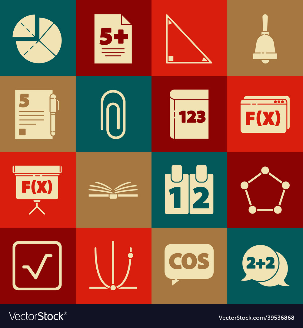 Set equation solution function mathematical vector image Set equation solution function mathematical