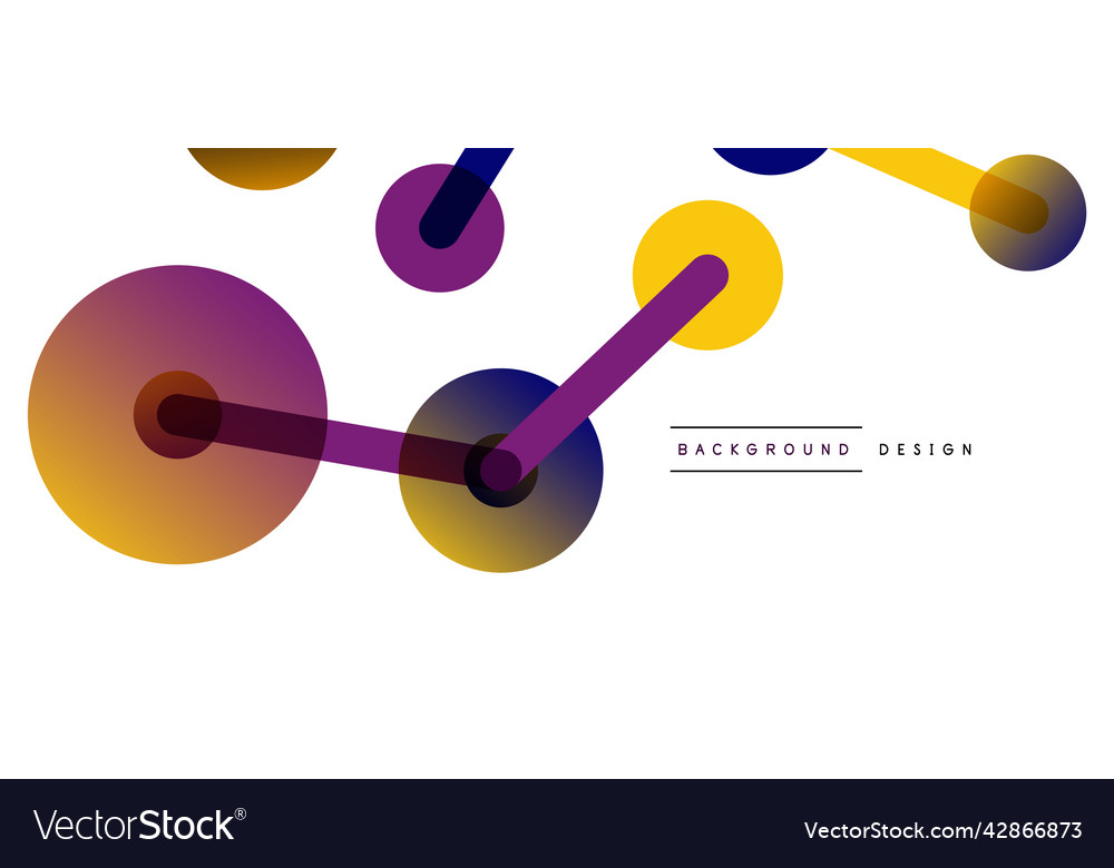 Abstract background round dots connected by lines Vector Image Abstract background round dots connected by lines