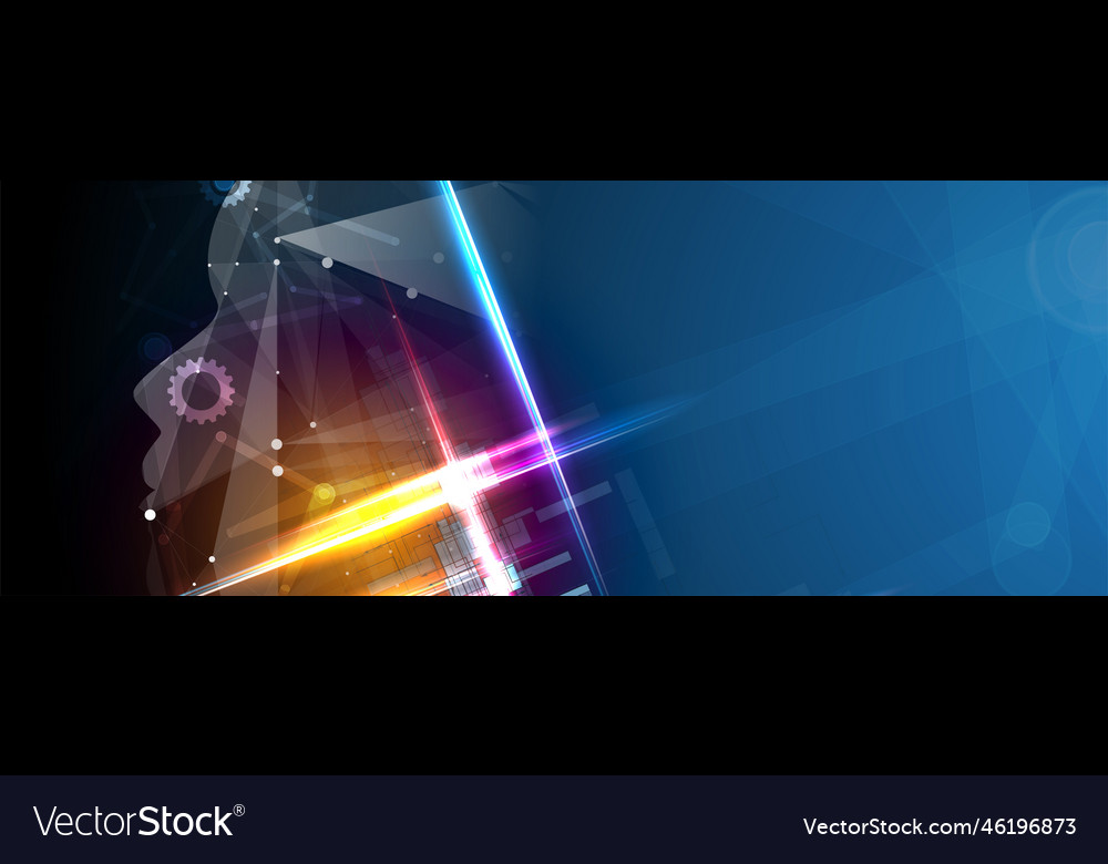 Artificial intelligence technology web background Vector Image Artificial intelligence technology web background