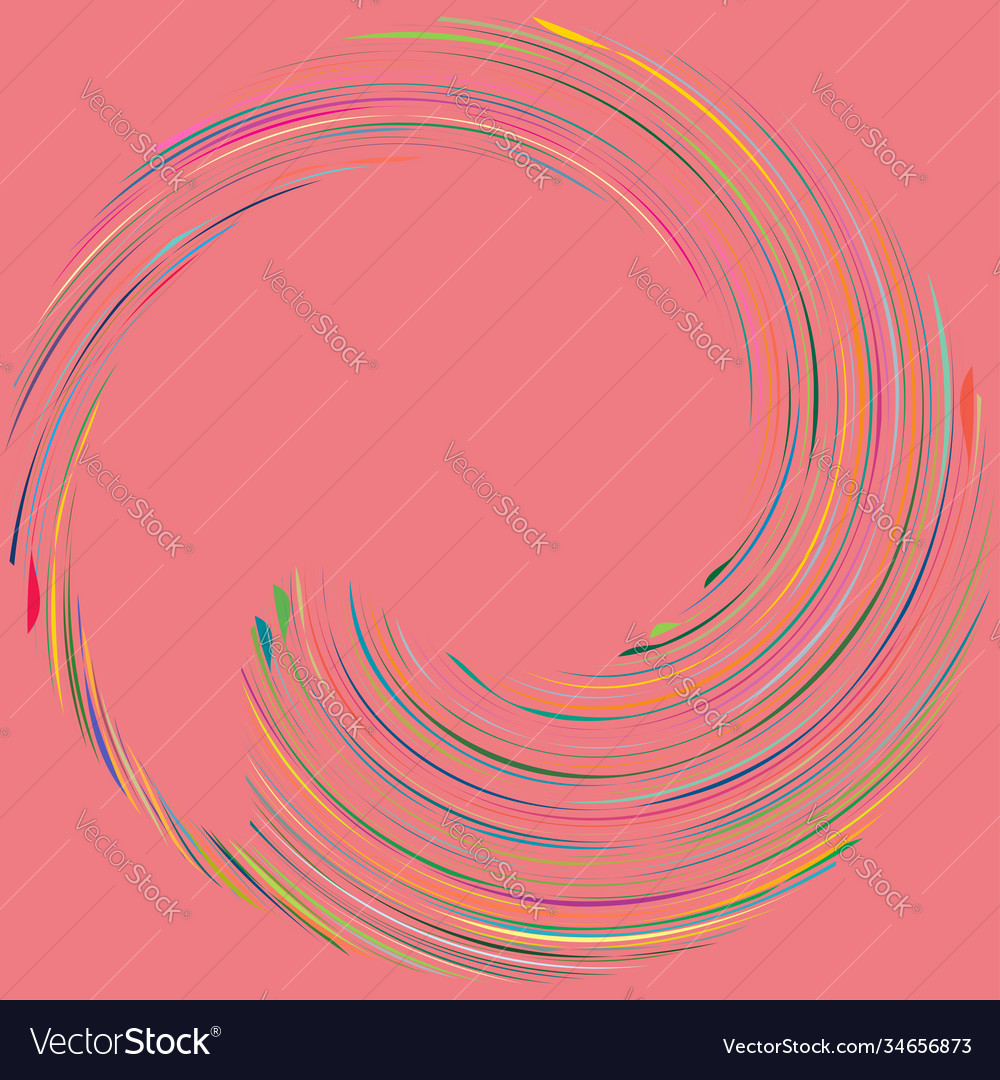Circular spiral swirl twirl design element Vector Image Circular spiral swirl twirl design element