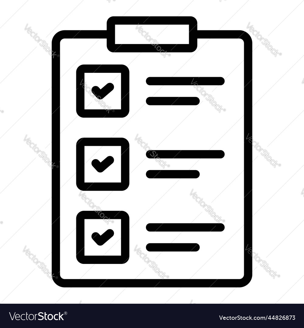 Clipboard icon user interface as a simple sign