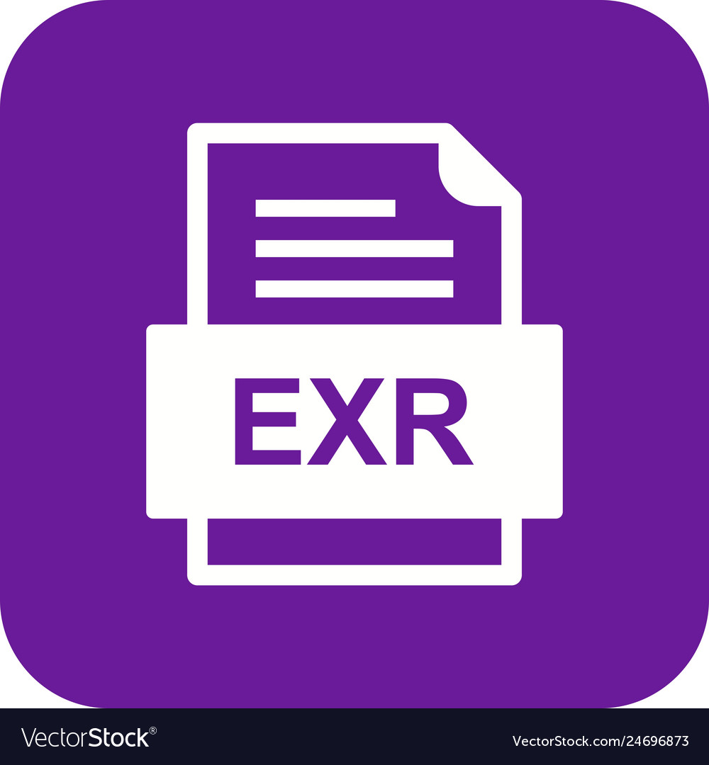Exr file document icon