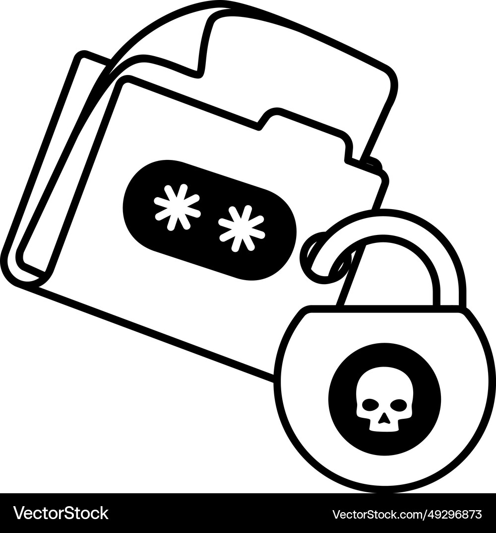 Folder scam Royalty Free Vector Image - VectorStock
