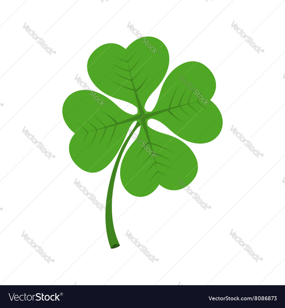 Four leaf clover icon Royalty Free Vector Image