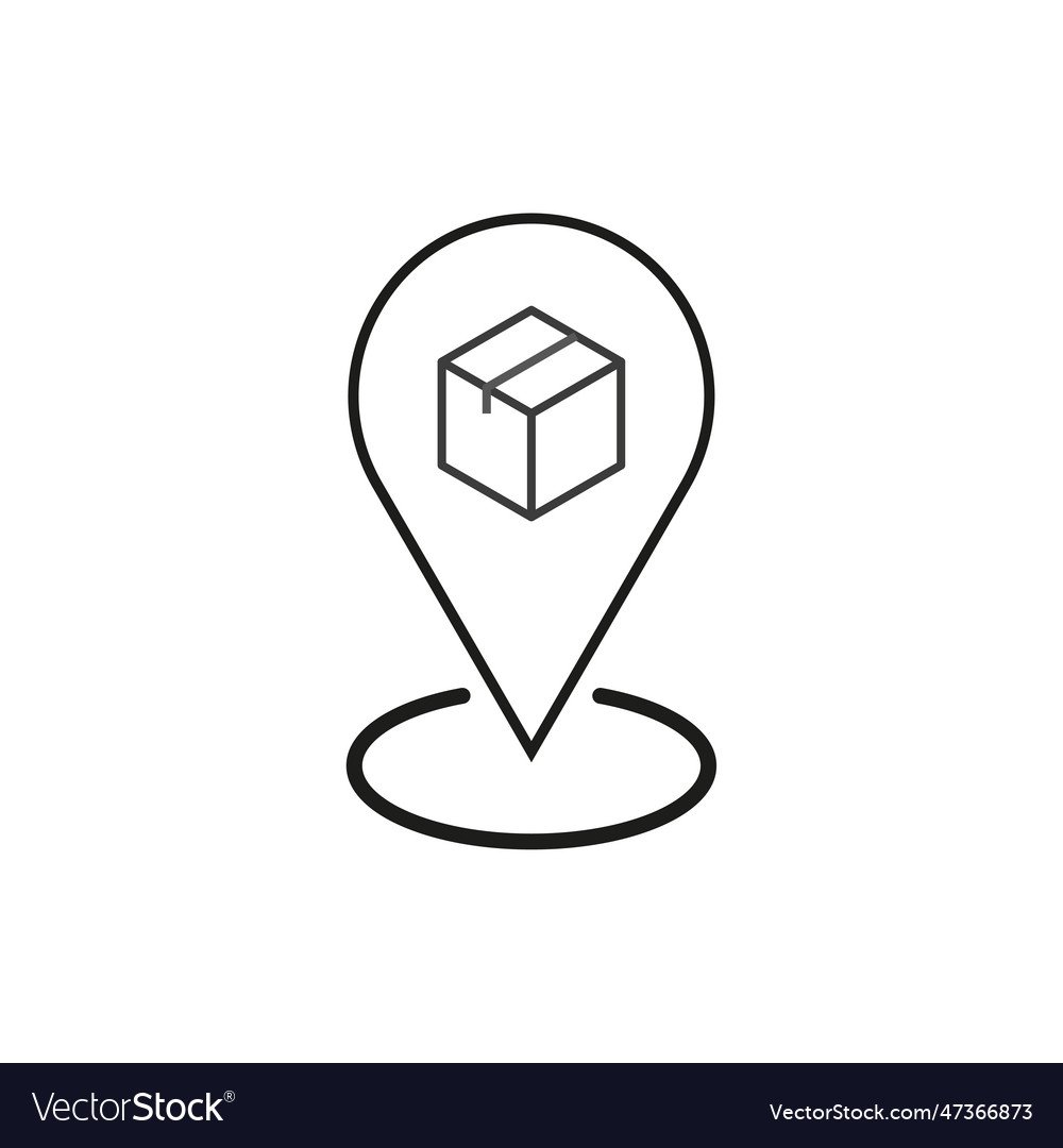 Receive order in pick up and collection point e vector image Receive order in pick up and collection point e