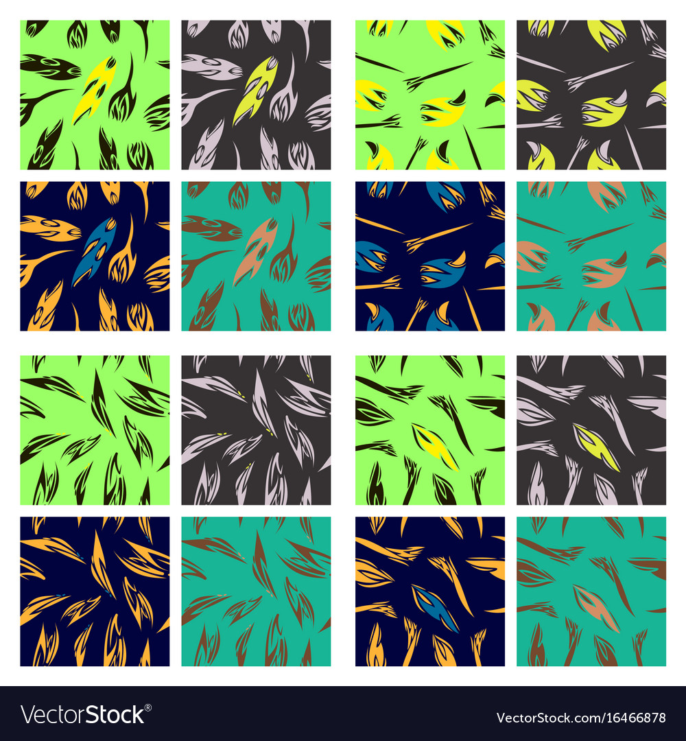 Assembly of patterns in striped style