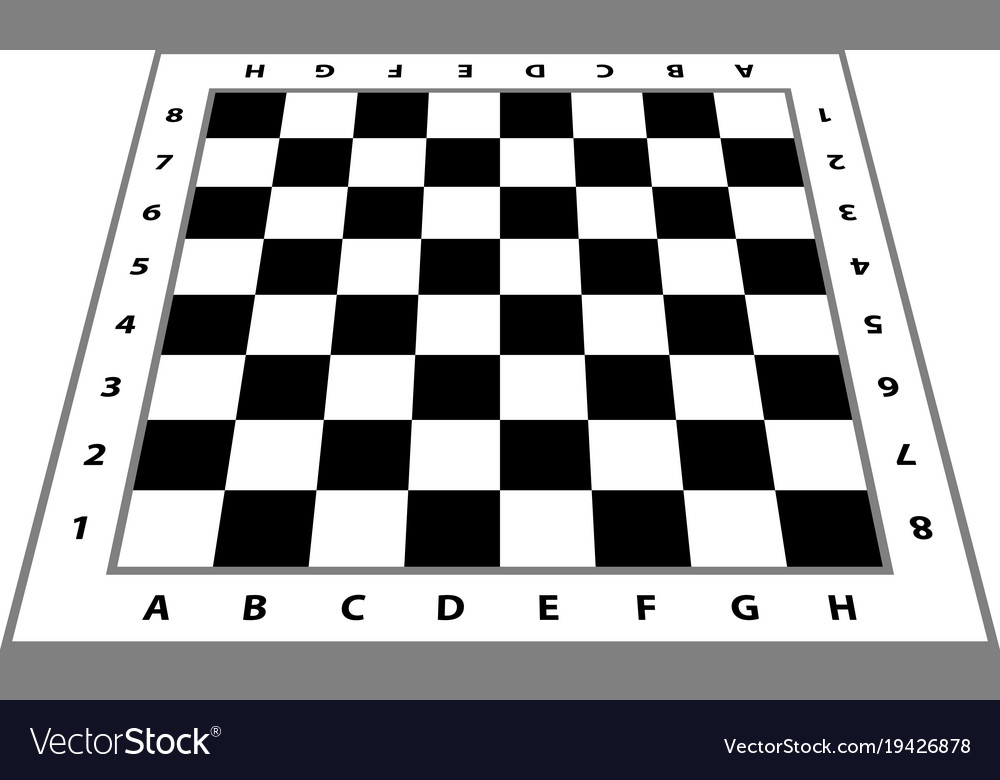 Chessboard background empty chess board Royalty Free Vector