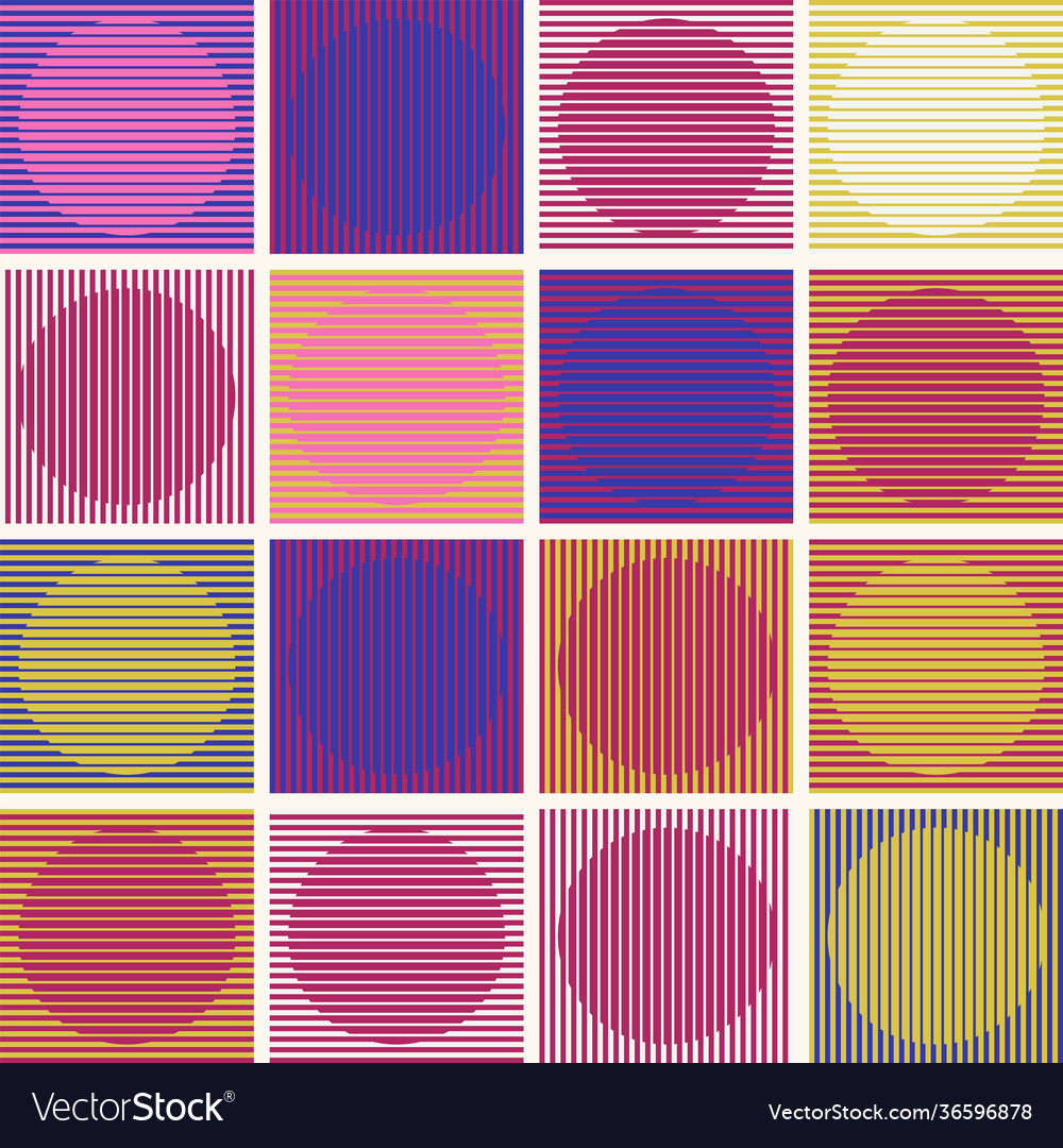 Circular abstract pattern design vector image Circular abstract pattern design