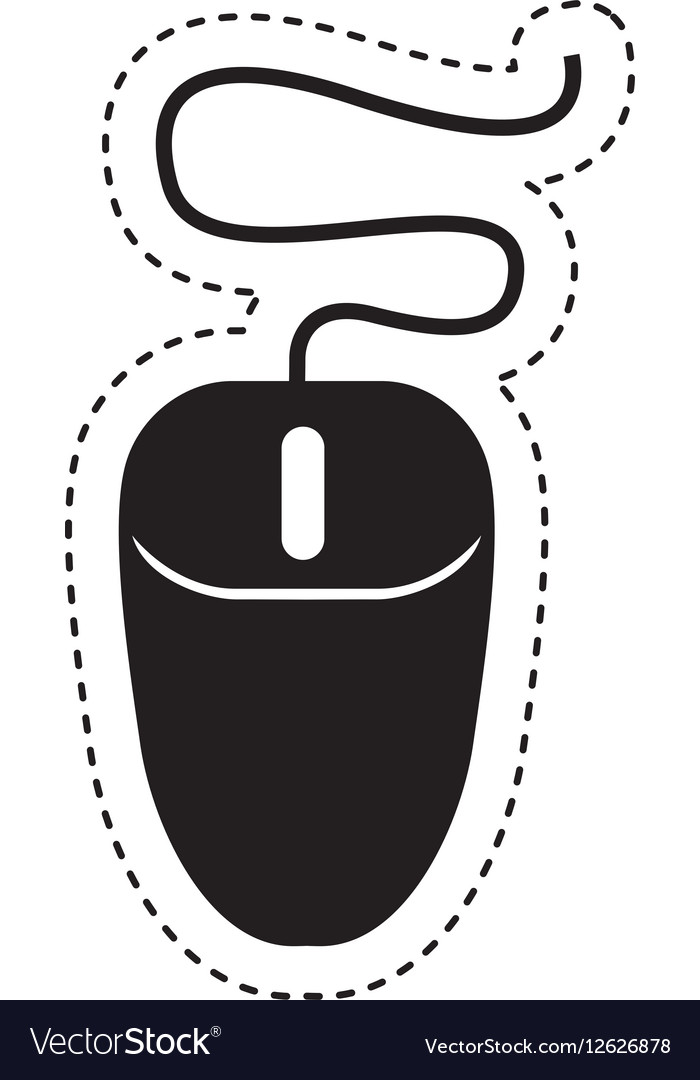 Computer mouse isolated icon