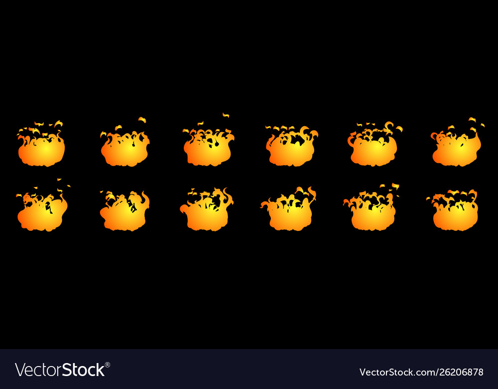 Fire animation sequence