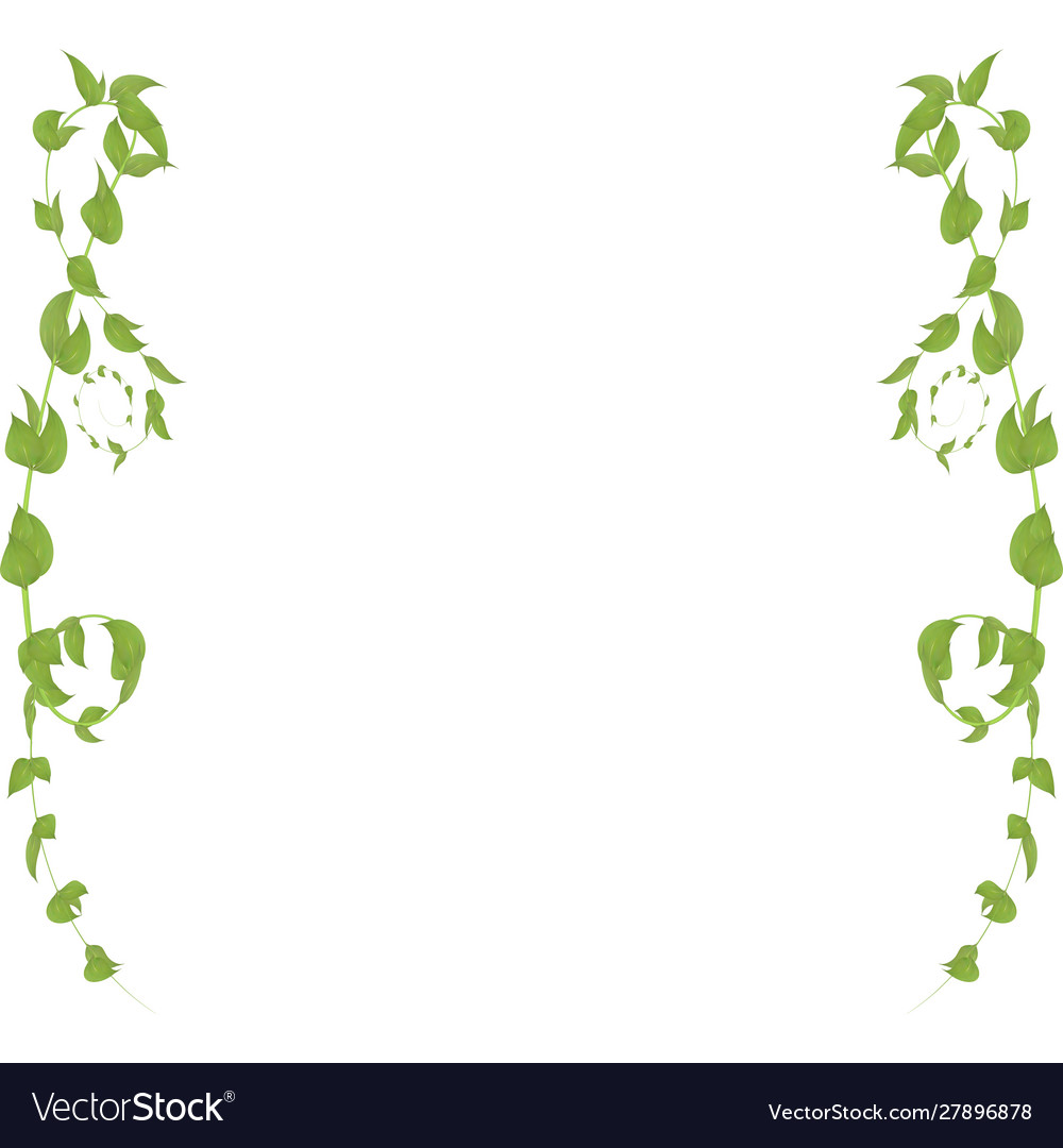 Frame leaves and twigs for decorating events Vector Image