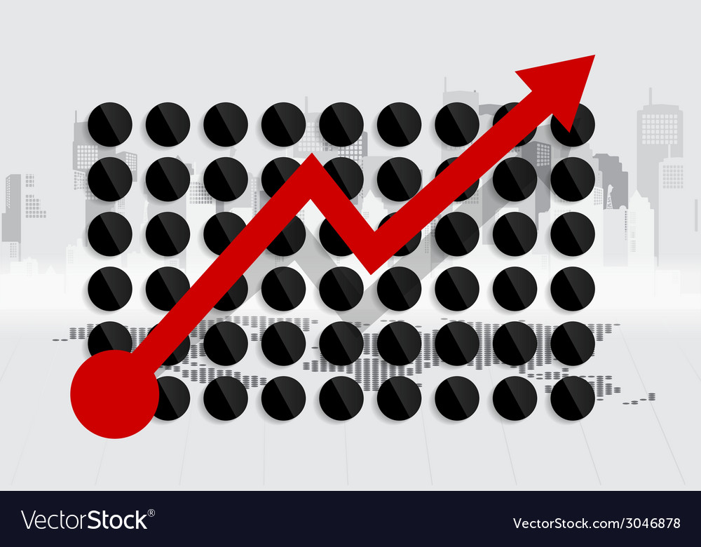 Modern design graph business to success can