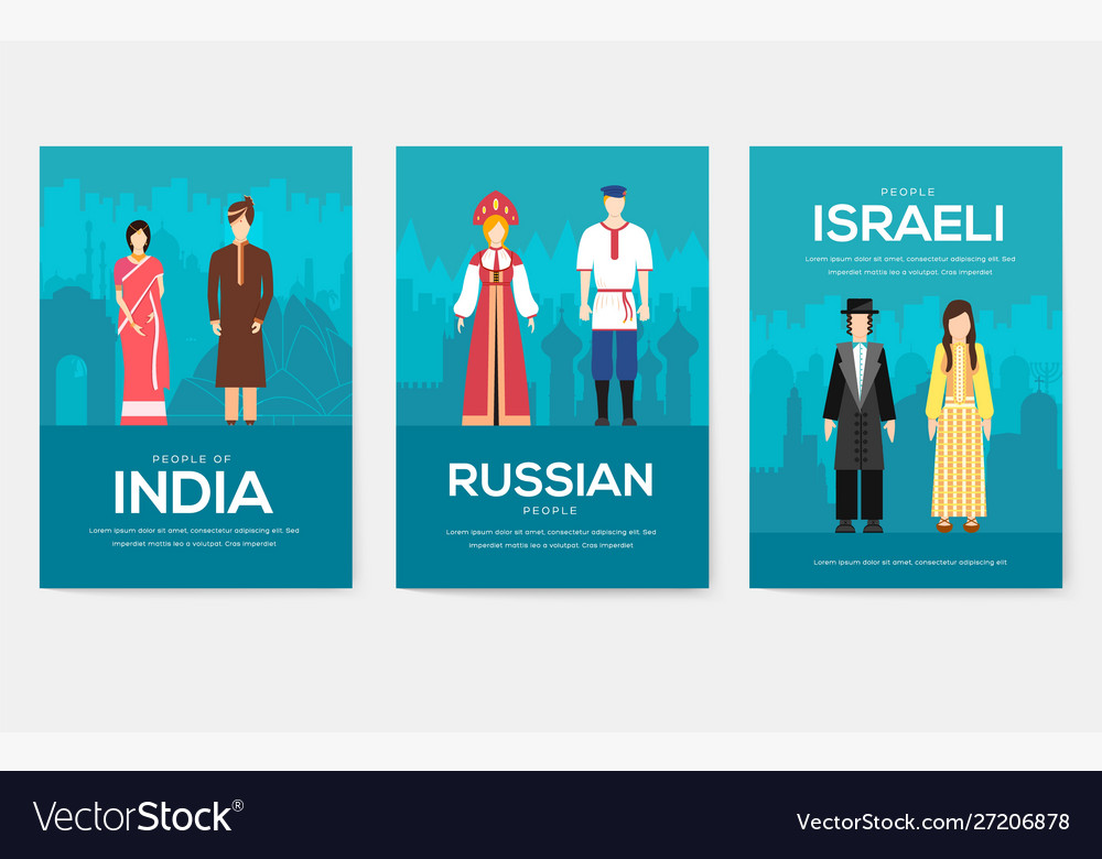 Set people friendship concept international