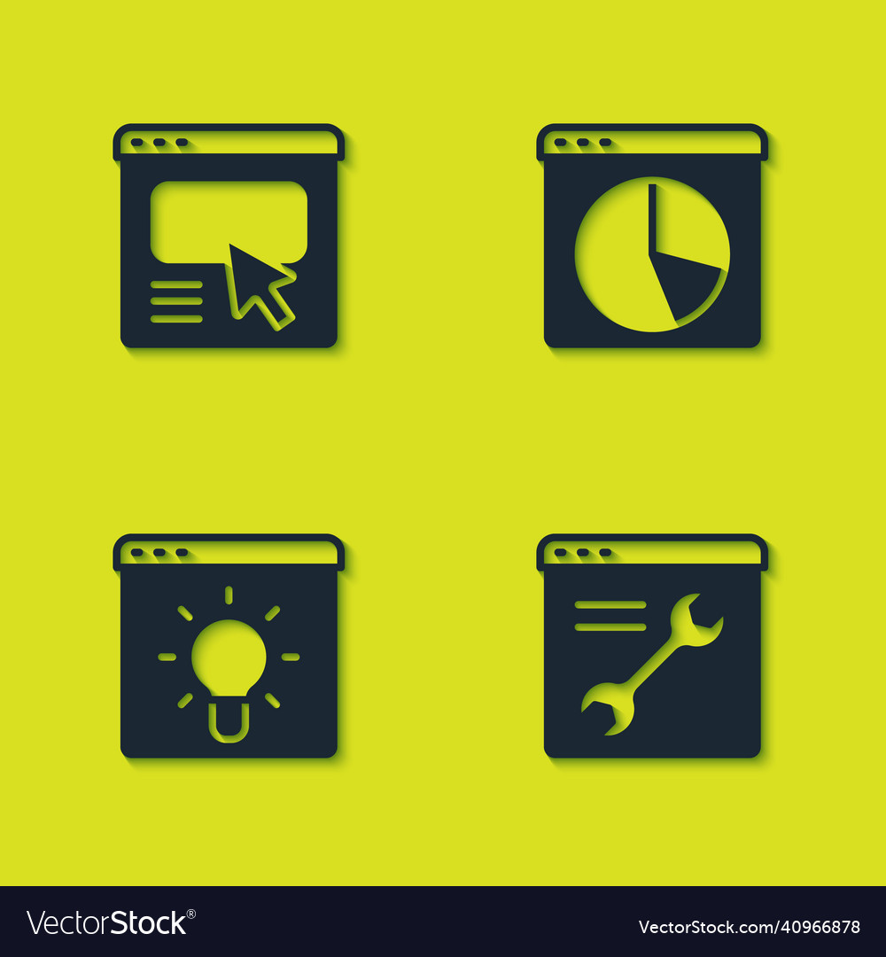 Set ui or ux design browser setting window Vector Image Set ui or ux design browser setting window