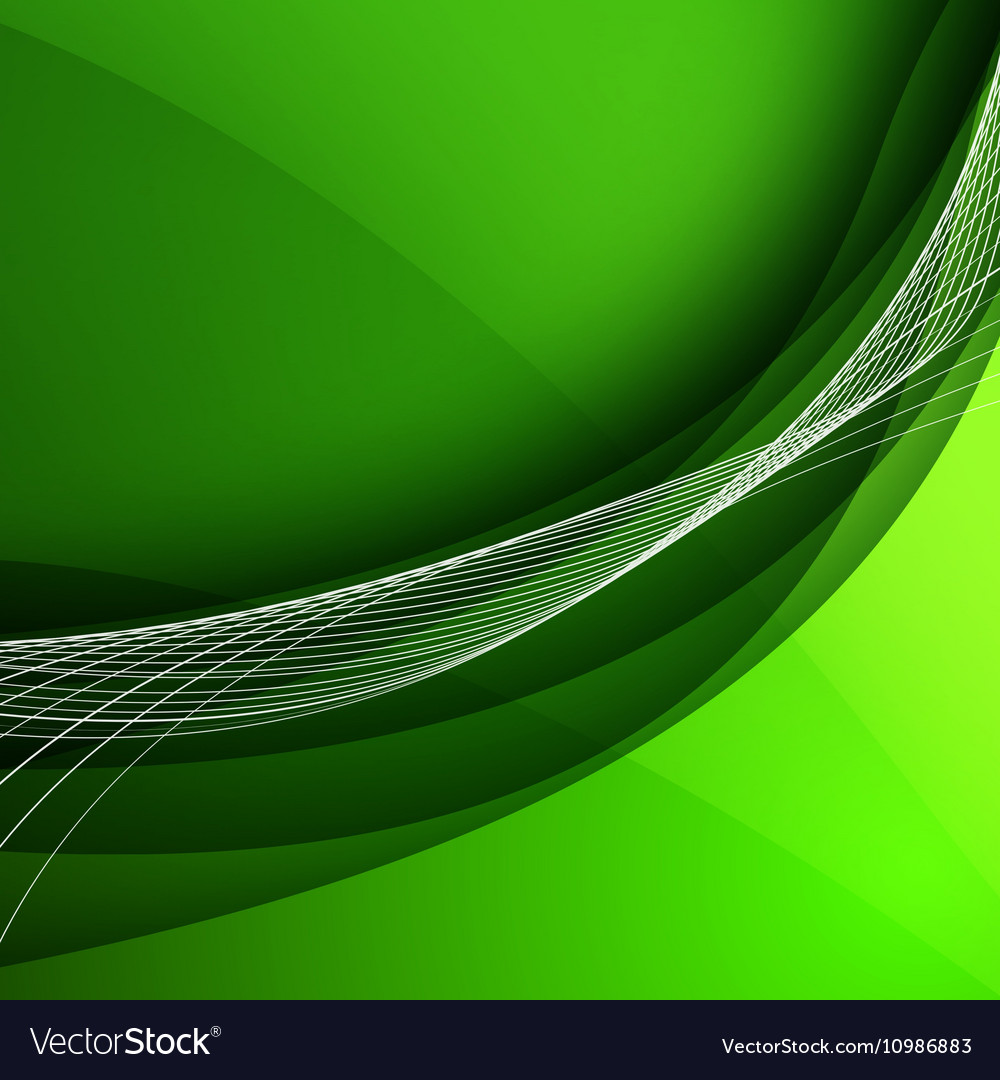 Abstract background with green lines
