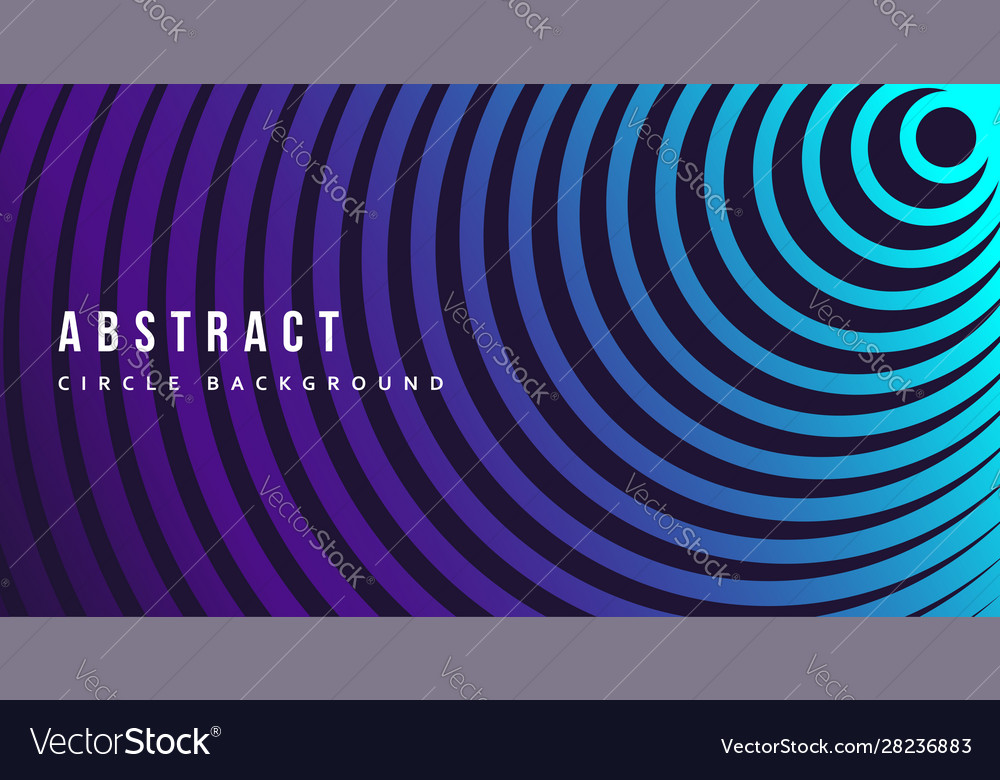 Abstract circle gradient dark background design