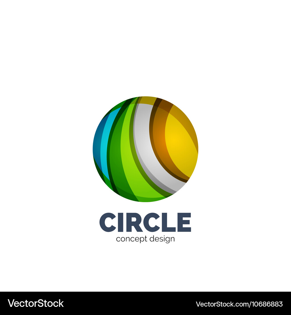 Abstract circle logo Royalty Free Vector Image