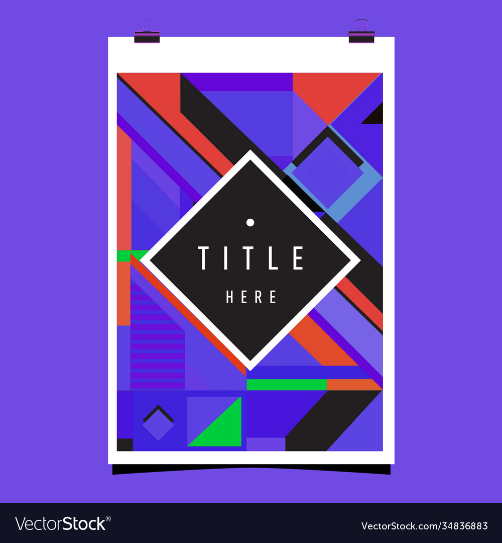 Abstract colorful geometric pattern background Vector Image Abstract colorful geometric pattern background